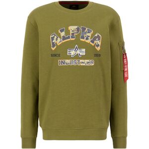 alpha industries College Camo Sweatshirt M alpha industries College Camo Sweatshirt M