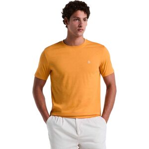 Original Penguin Heren Geborduurd T-shirt met logo (Geel) S Original Penguin Heren Geborduurd T-shirt met logo (Geel) S