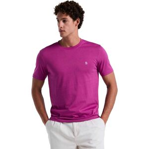 Original Penguin Heren Geborduurd T-shirt met logo (Paars) S Original Penguin Heren Geborduurd T-shirt met logo (Paars) S