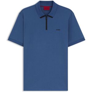 Hugo Dalomino poloshirt met contrasterend logo voor heren in blauw M Hugo Dalomino poloshirt met contrasterend logo voor heren in blauw M