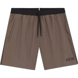 Hugo Mannen Sterrenvis Logo Ziekenhuis Shorts (Bruin) S Hugo Mannen Sterrenvis Logo Ziekenhuis Shorts (Bruin) S