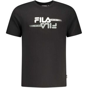 Fila Zwarte Katoenen T-Shirt voor Mannen 2XL Fila Zwarte Katoenen T-Shirt voor Mannen 2XL
