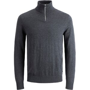 Jack & Jones Trui Emil Knit Half Zip Grijs 2XL Jack & Jones Trui Emil Knit Half Zip Grijs 2XL