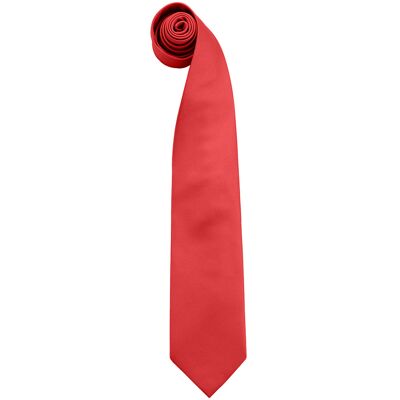 Premier Heren Kleuren Mode Stropdas (Rood) One Size Premier Heren Kleuren Mode Stropdas (Rood) One Size