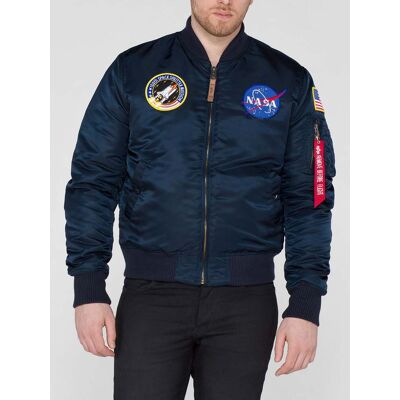 Alpha Industries Heren MA-1 VF NASA Bomberjack in Donkerblauw M Alpha Industries Heren MA-1 VF NASA Bomberjack in Donkerblauw M