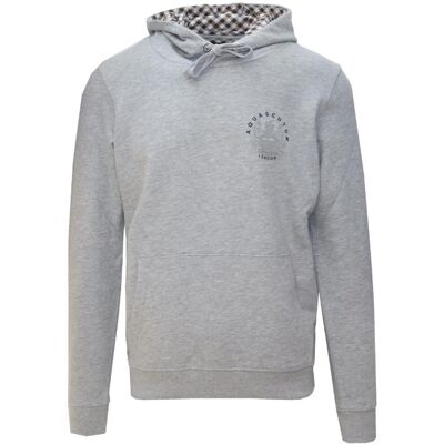 Aquascutum Aldis Emblem Logo Grey Hoodie 2XL Aquascutum Aldis Emblem Logo Grey Hoodie 2XL
