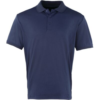 Premier Heren Coolchecker Pique korte mouw Polo T-Shirt (Marine) XL Premier Heren Coolchecker Pique korte mouw Polo T-Shirt (Marine) XL