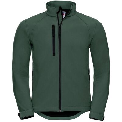 Russell Athletic Russell Heren waterbestendig & winddicht Softshell-jasje (Fles groen) XL Russell Athletic Russell Heren waterbestendig & winddicht Softshell-jasje (Fles groen) XL