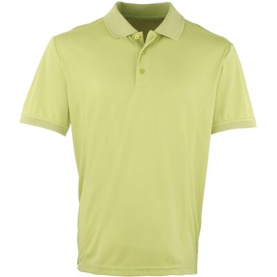 Premier Heren Coolchecker Pique korte mouw Polo T-Shirt (Kalk) 3XL Premier Heren Coolchecker Pique korte mouw Polo T-Shirt (Kalk) 3XL