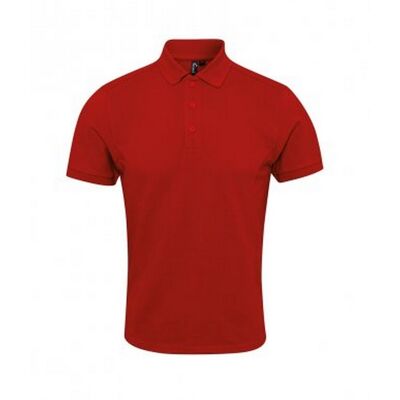 Premier Heren Coolchecker Plus Piqu Polo Shirt (Rood) 6XL Premier Heren Coolchecker Plus Piqu Polo Shirt (Rood) 6XL