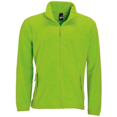 SOLS Volwassen uniseks fleecejack North (Kalk) XL SOLS Volwassen uniseks fleecejack North (Kalk) XL