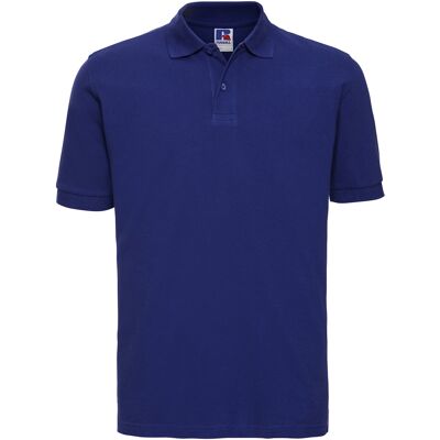 Russell Athletic Russell Heren Klassiek Piqué Katoenen Polo Shirt (Helder Koningsblauw) S Russell Athletic Russell Heren Klassiek Piqué Katoenen Polo Shirt (Helder Koningsblauw) S