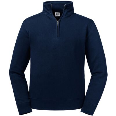 Russell Athletic Russell Heren Authentieke Zip Neck Sweatshirt (Franse marine) XL Russell Athletic Russell Heren Authentieke Zip Neck Sweatshirt (Franse marine) XL