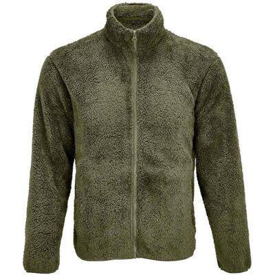 SOLS Vink Fluffy Jacket voor volwassenen (Leger) XS SOLS Vink Fluffy Jacket voor volwassenen (Leger) XS