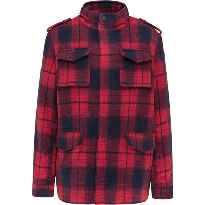 Mo Geruite jas Heren rood marine S Mo Geruite jas Heren rood marine S