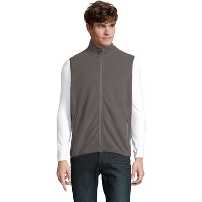SOLS Uniseks Fleece Bodywarmer met rits voor volwassenen (Houtskool Grijs Effen) XL SOLS Uniseks Fleece Bodywarmer met rits voor volwassenen (Houtskool Grijs Effen) XL