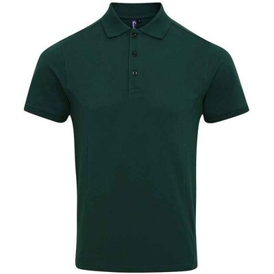 Premier Heren Coolchecker Plus Piqu Polo Shirt (Fles groen) 4XL Premier Heren Coolchecker Plus Piqu Polo Shirt (Fles groen) 4XL
