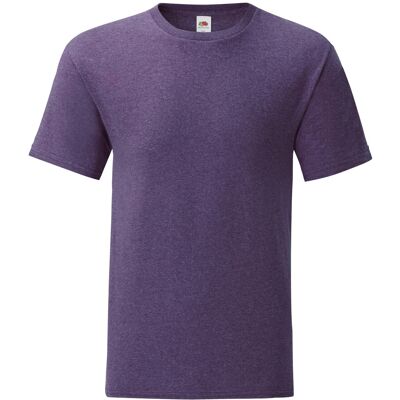 Fruit of the Loom Heren Iconic 150 Heather T-Shirt (Heide Paars) L Fruit of the Loom Heren Iconic 150 Heather T-Shirt (Heide Paars) L
