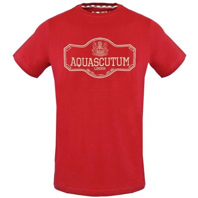 Aquascutum Sign Post Logo rood T-shirt S Aquascutum Sign Post Logo rood T-shirt S