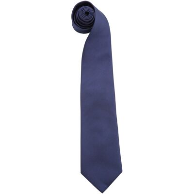 Premier Heren Kleuren Mode Stropdas (Marine) One Size Premier Heren Kleuren Mode Stropdas (Marine) One Size