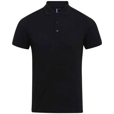 Premier Heren Coolchecker Plus Piqu Polo Shirt (Zwart) 6XL Premier Heren Coolchecker Plus Piqu Polo Shirt (Zwart) 6XL