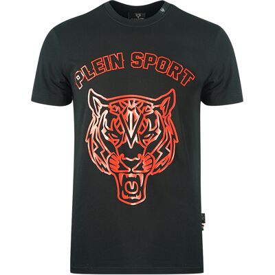 Philipp Plein Sport Stencil Tiger Logo zwart T-shirt S Philipp Plein Sport Stencil Tiger Logo zwart T-shirt S