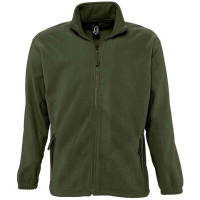 SOLS Volwassen uniseks fleecejack North (Leger) 2XL SOLS Volwassen uniseks fleecejack North (Leger) 2XL