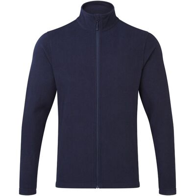 Premier Heren Recyclight Microfleece Full Zip Jas (Marine) 2XL Premier Heren Recyclight Microfleece Full Zip Jas (Marine) 2XL