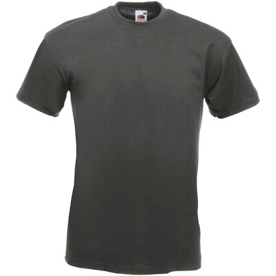 Fruit Of The Loom Heren Super Premium T-shirt met korte mouwen en ronde hals (Licht Graphite) S Fruit Of The Loom Heren Super Premium T-shirt met korte mouwen en ronde hals (Licht Graphite) S
