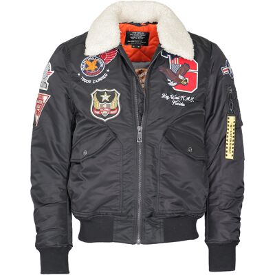 Top Gun bomberjack TG23002 met imitatiebontkraag 2XL Top Gun bomberjack TG23002 met imitatiebontkraag 2XL