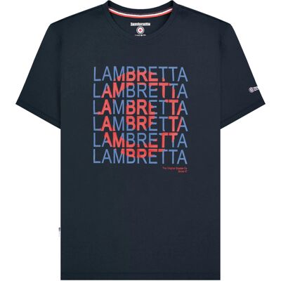 Lambretta Heren Heritage SS25 Target T-Shirt (Marine) 4XL Lambretta Heren Heritage SS25 Target T-Shirt (Marine) 4XL
