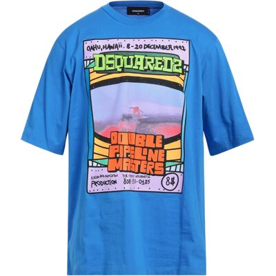 Dsquared2 Double Pipeline Masters Design Skater Fit blauw T-shirt S Dsquared2 Double Pipeline Masters Design Skater Fit blauw T-shirt S