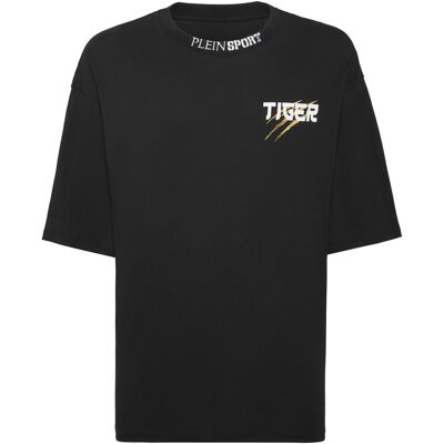 Plein Sport T-Shirt Ronde Hals Tiger Tokyo 2XL Plein Sport T-Shirt Ronde Hals Tiger Tokyo 2XL