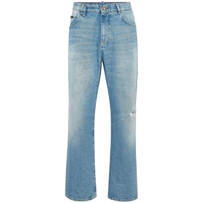 Philipp Plein Denim Trousers Beach Boy Fit 5 Pockets Signature 32 (Taille) Philipp Plein Denim Trousers Beach Boy Fit 5 Pockets Signature 32 (Taille)
