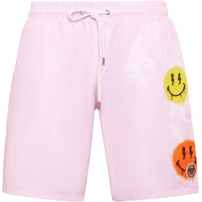 Philipp Plein Roze Zwembroek - Swim Shorts Philipp Plein Roze Zwembroek - Swim Shorts
