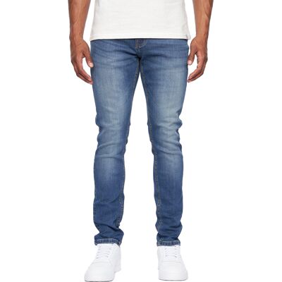 Duck and Cover Heren Overburg Tapered Jeans (Tussentijdse wasbeurt) 38 Lang Duck and Cover Heren Overburg Tapered Jeans (Tussentijdse wasbeurt) 38 Lang