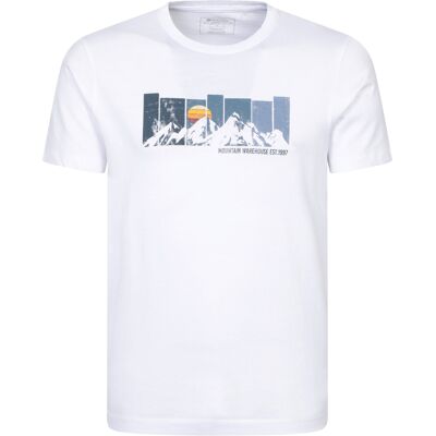 Mountain Warehouse Heren Gradient Graphic T-Shirt (Wit) 2XL Mountain Warehouse Heren Gradient Graphic T-Shirt (Wit) 2XL