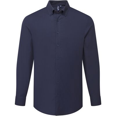 Premier Heren Supreme Oxford Formeel Overhemd Met Lange Mouwen (Marine) S Premier Heren Supreme Oxford Formeel Overhemd Met Lange Mouwen (Marine) S