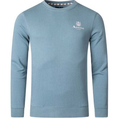 Aquascutum Active Small Logo Blauw Sweatshirt S Aquascutum Active Small Logo Blauw Sweatshirt S