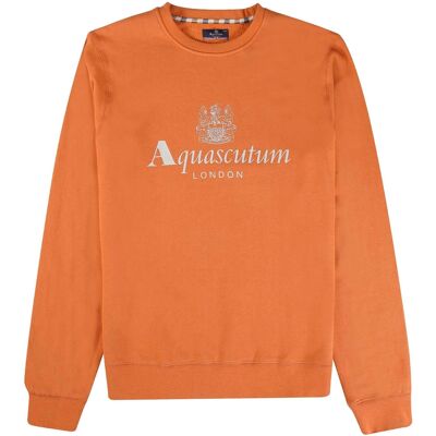 Aquascutum Active Big Logo Oranje Sweatshirt S Aquascutum Active Big Logo Oranje Sweatshirt S