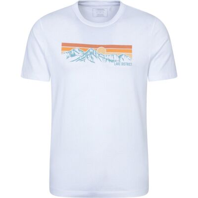 Mountain Warehouse Heren Lake District Berg T-Shirt (Wit) L Mountain Warehouse Heren Lake District Berg T-Shirt (Wit) L