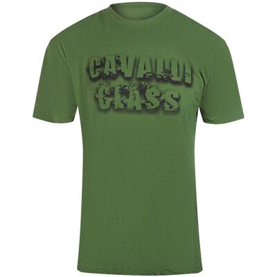 Cavalli Class Smoke Bold Logo Militair Groen T-shirt 2XL Cavalli Class Smoke Bold Logo Militair Groen T-shirt 2XL