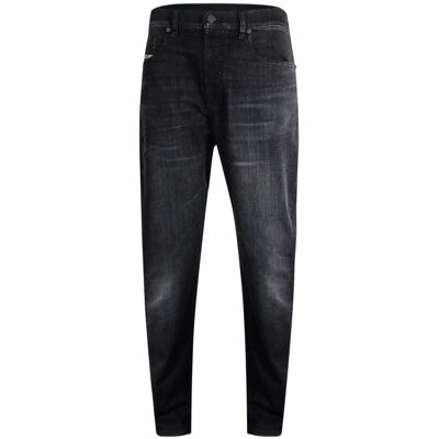 Diesel 1979 Sleeker Zwarte Vervaagde Denim Broek 31/32 Diesel 1979 Sleeker Zwarte Vervaagde Denim Broek 31/32