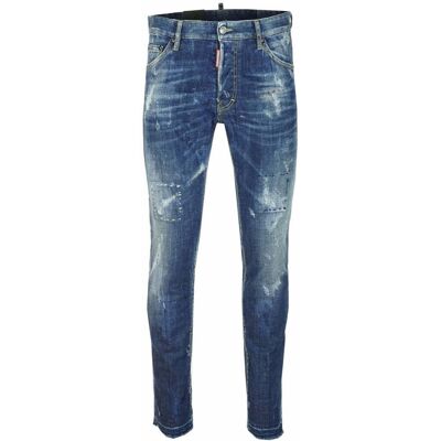 Dsquared2 Cool Guy Jean Blauwe Gerafelde Denim Broek 32 (Taille) Dsquared2 Cool Guy Jean Blauwe Gerafelde Denim Broek 32 (Taille)
