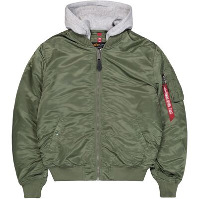 alpha industries MA-1 Zip Hood Back Embroidery Bomber Jacket S alpha industries MA-1 Zip Hood Back Embroidery Bomber Jacket S