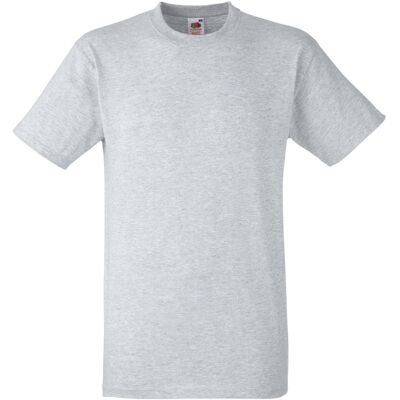 Fruit Of The Loom Heren Heavy Weight ® Katoenen T-shirt Korte Mouwen (Heather Grijs) M Fruit Of The Loom Heren Heavy Weight ® Katoenen T-shirt Korte Mouwen (Heather Grijs) M