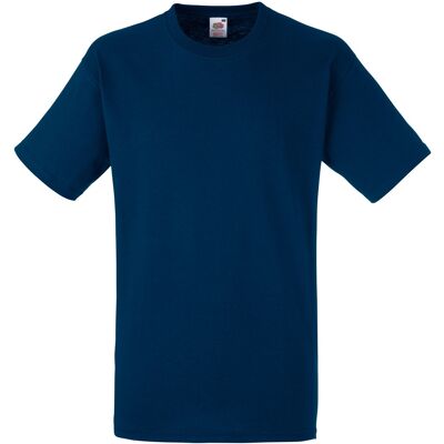 Fruit Of The Loom Heren Heavy Weight ® Katoenen T-shirt Korte Mouwen (Navy) L Fruit Of The Loom Heren Heavy Weight ® Katoenen T-shirt Korte Mouwen (Navy) L
