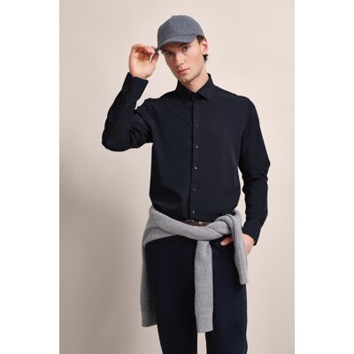 BUGATTI 3XL Blau Casual Lange Mouw Shirt BUGATTI 3XL Blau Casual Lange Mouw Shirt