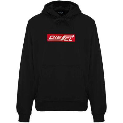 Diesel Arrow Logo Zwarte Kaviaar Hoodie L Diesel Arrow Logo Zwarte Kaviaar Hoodie L