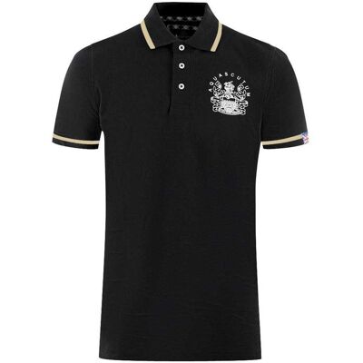 Aquascutum Unisex Volwassen Aldis Tipped Polo Shirt (Zwart) M Aquascutum Unisex Volwassen Aldis Tipped Polo Shirt (Zwart) M